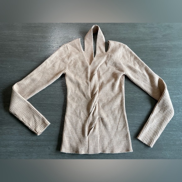 Catherine Malandrino Sweaters - Catherine Malandrino Knit Sweater Top S Beige Tan Brown